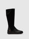 Zip Up Boots WEIL726SOF BLACK W/ BLACK FELT